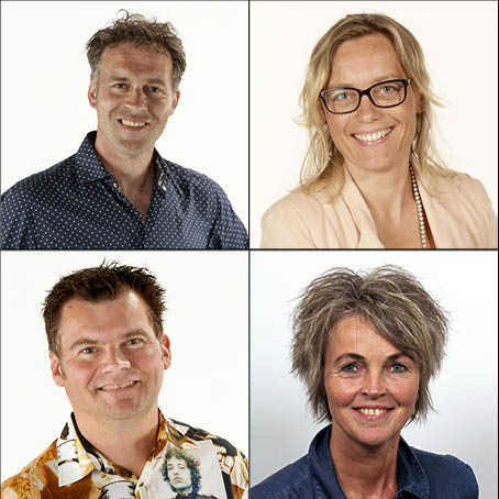 Ivo Mijland, Leendert van Genderen, Kim Oonk en Anneke Blaauwendraad